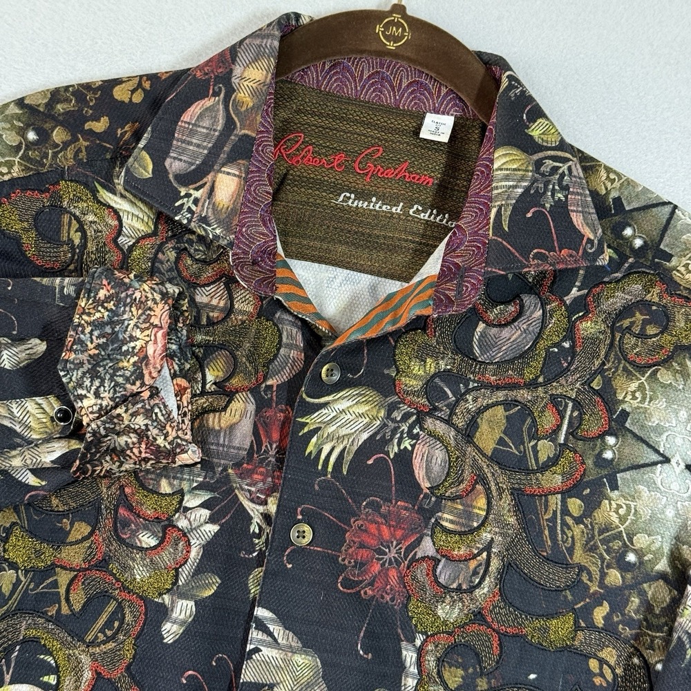 Robert Graham Limited Edition Shirt Small Tribes of Galway Embroidered 06/446